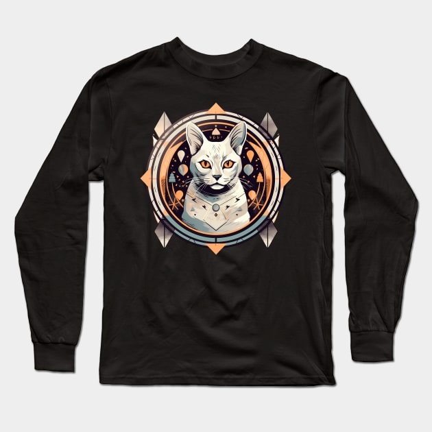 Egyptian Cat Halloween, Cat Lover Long Sleeve T-Shirt by dukito